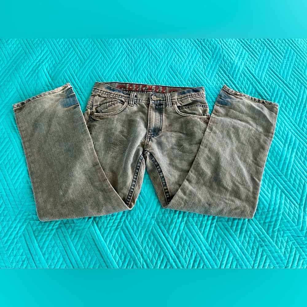 Decree Black and Gray Denim Jeans